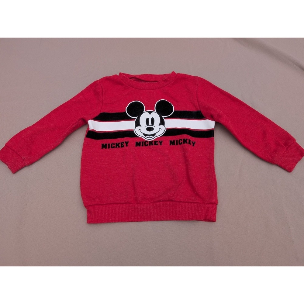 Disney Junior Mickey Mouse RED Sweater Pullover Size‎ 3T
